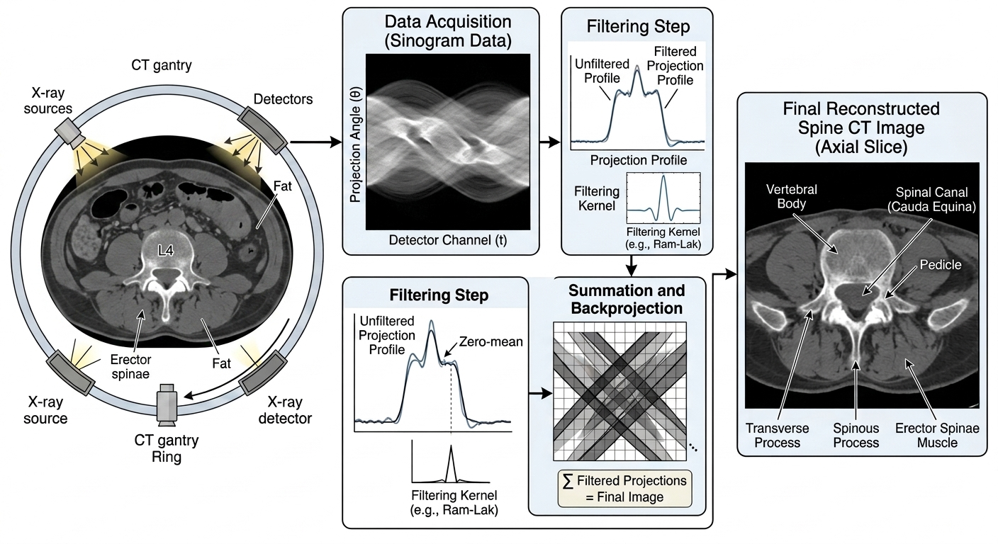 Spine CT procedure analysis